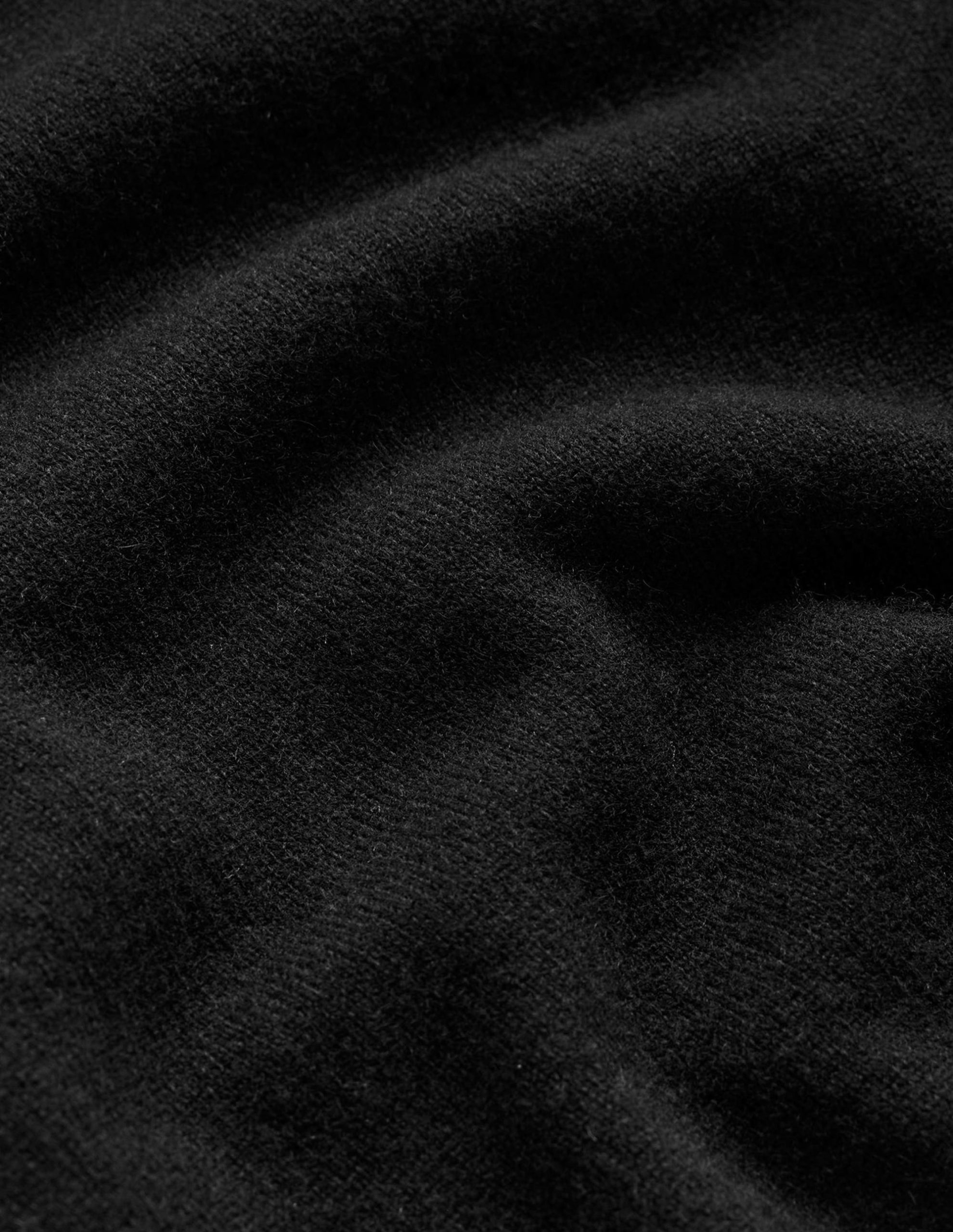 Eva Cashmere Crew Neck Sweater-Black - Image 6