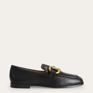 Iris Snaffle Loafers-Black