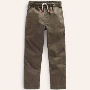 Slim Pull On Trousers-Classic Khaki