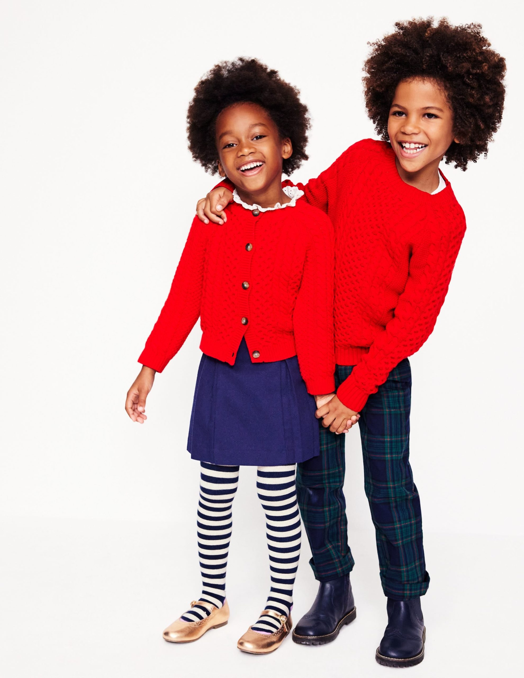 Heritage Cable Sweater-Poppy Red - Image 2