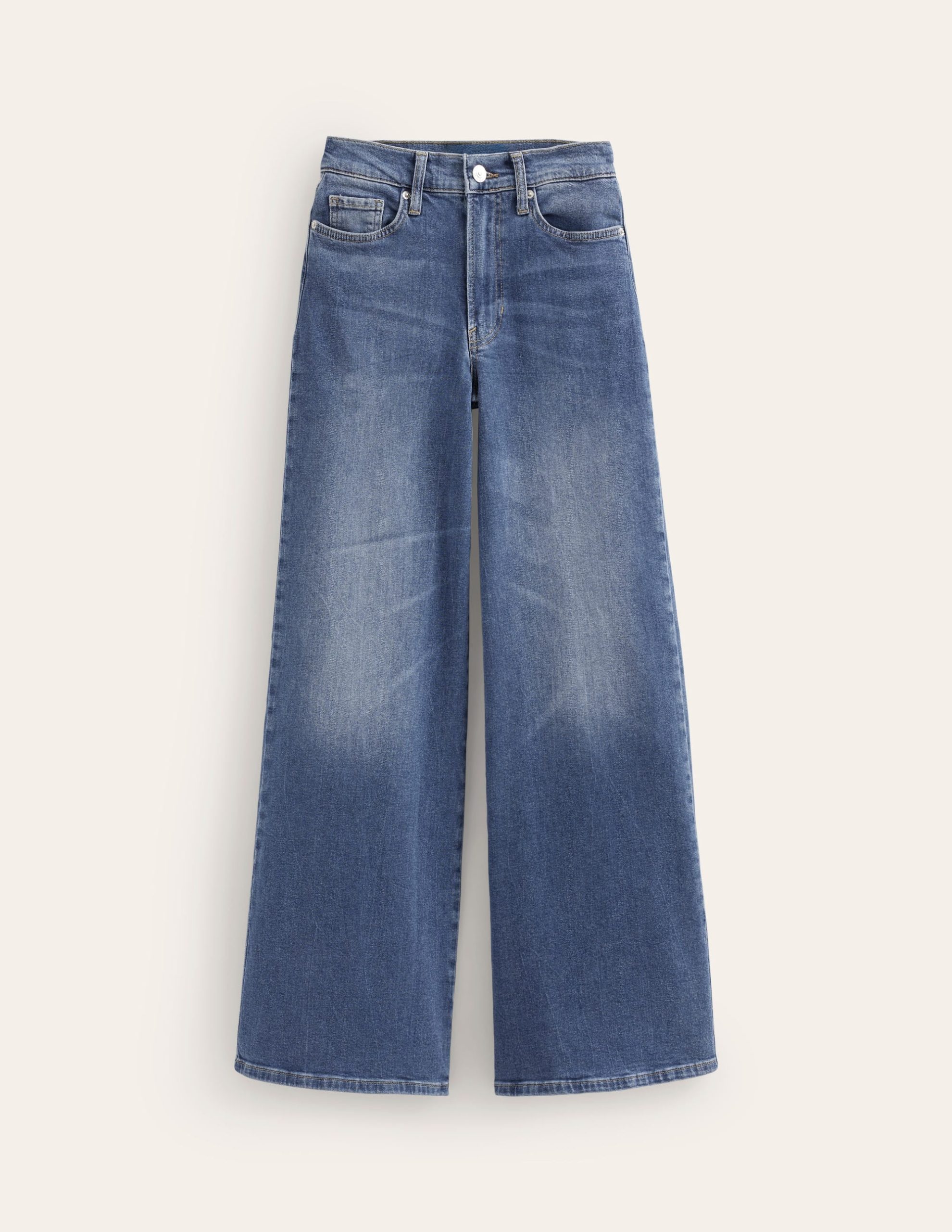High Rise Wide Leg Jeans-Mid Vintage - Image 2