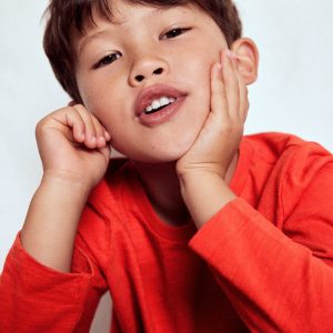 Everyday Long Sleeve T-Shirt-Cinnamon Red