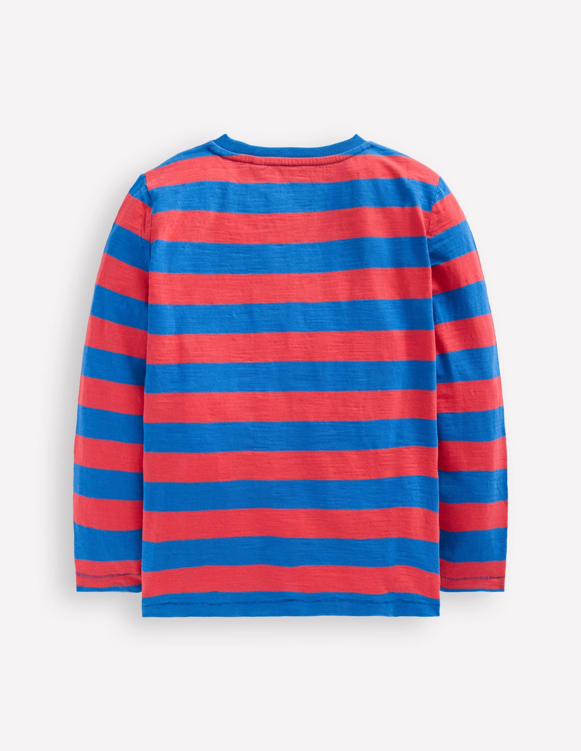 Everyday Long Sleeve T-Shirt-Kingfisher Blue/ Jam Red - Image 5