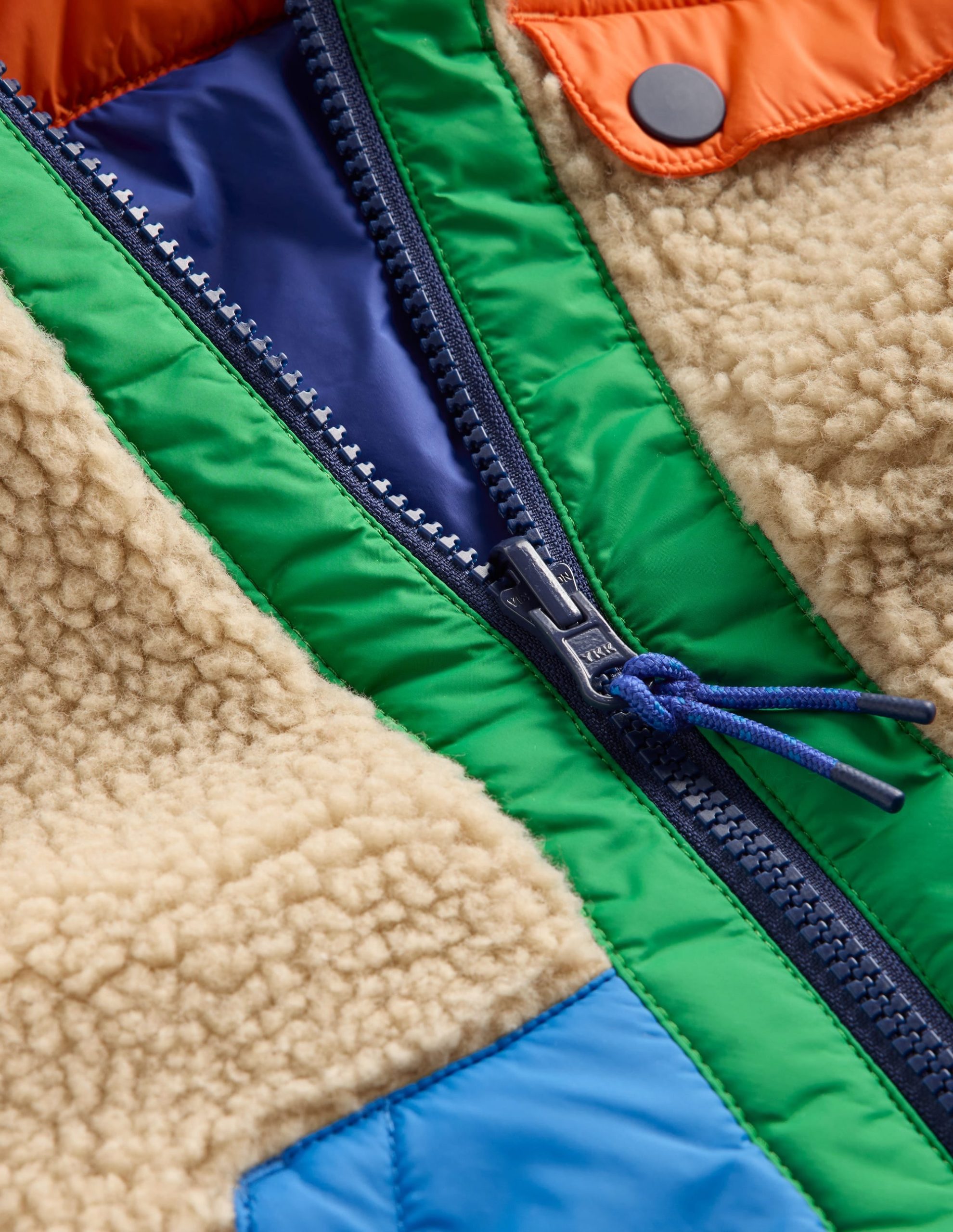 Reversible Cosy Borg Jacket-Mazarine Blue - Image 4