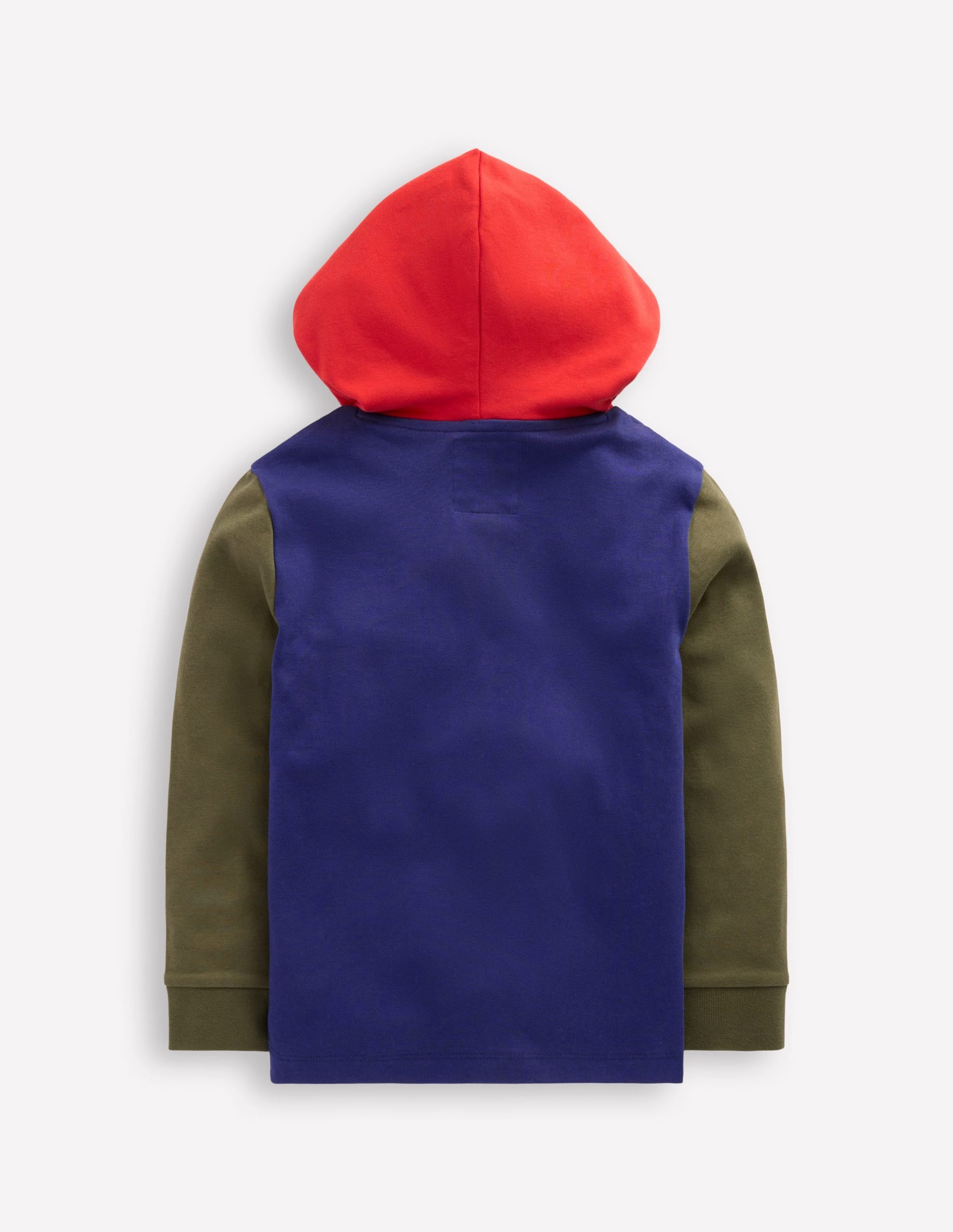 Hooded Mid-weight T-shirt-Starboard Blue/ Woodland Green - Image 5