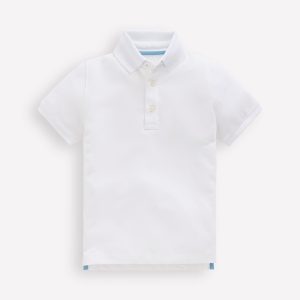 Piqu?? Polo Shirt-White