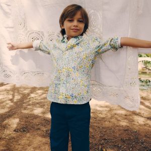 Cotton Shirt-Easter Chick Floral