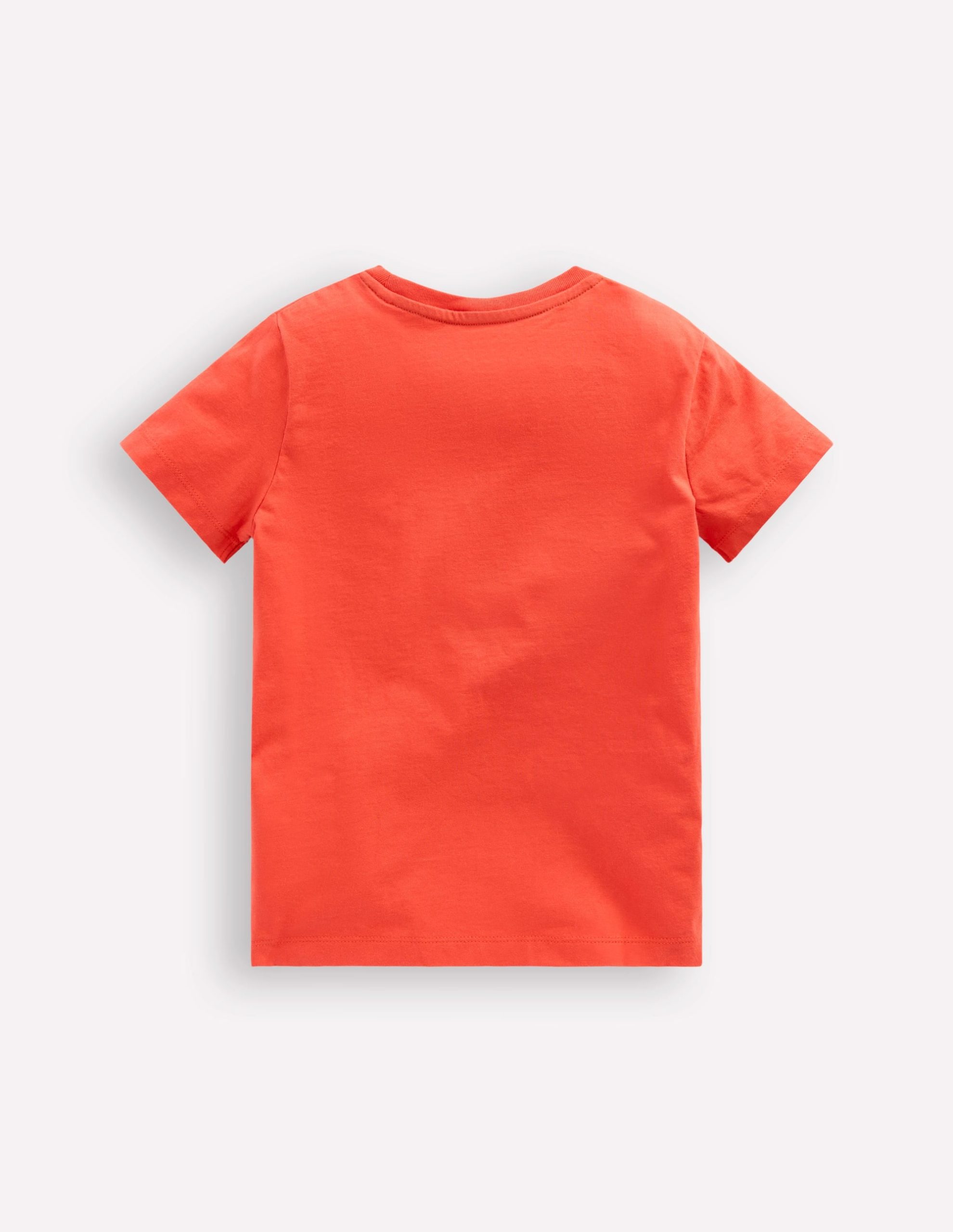 Zip Applique T-shirt-Kiln Orange Crocodile - Image 3