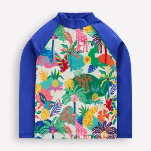 Logo Rash Vest-Ivory Multi Jungle