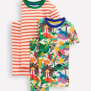 Snug Twin Pack Short Johns-Ivory Multi Jungle