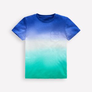 Tie Dye T-shirt-Bright Blue /Aquamarine Blue