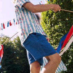 Fun Cotton Shirt-Starry Stripe