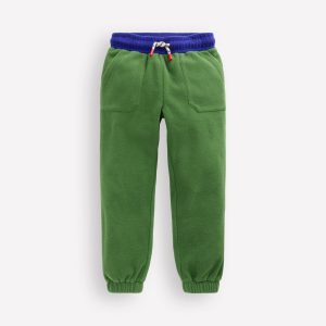 Cosy Fleece Joggers-Broccoli Green