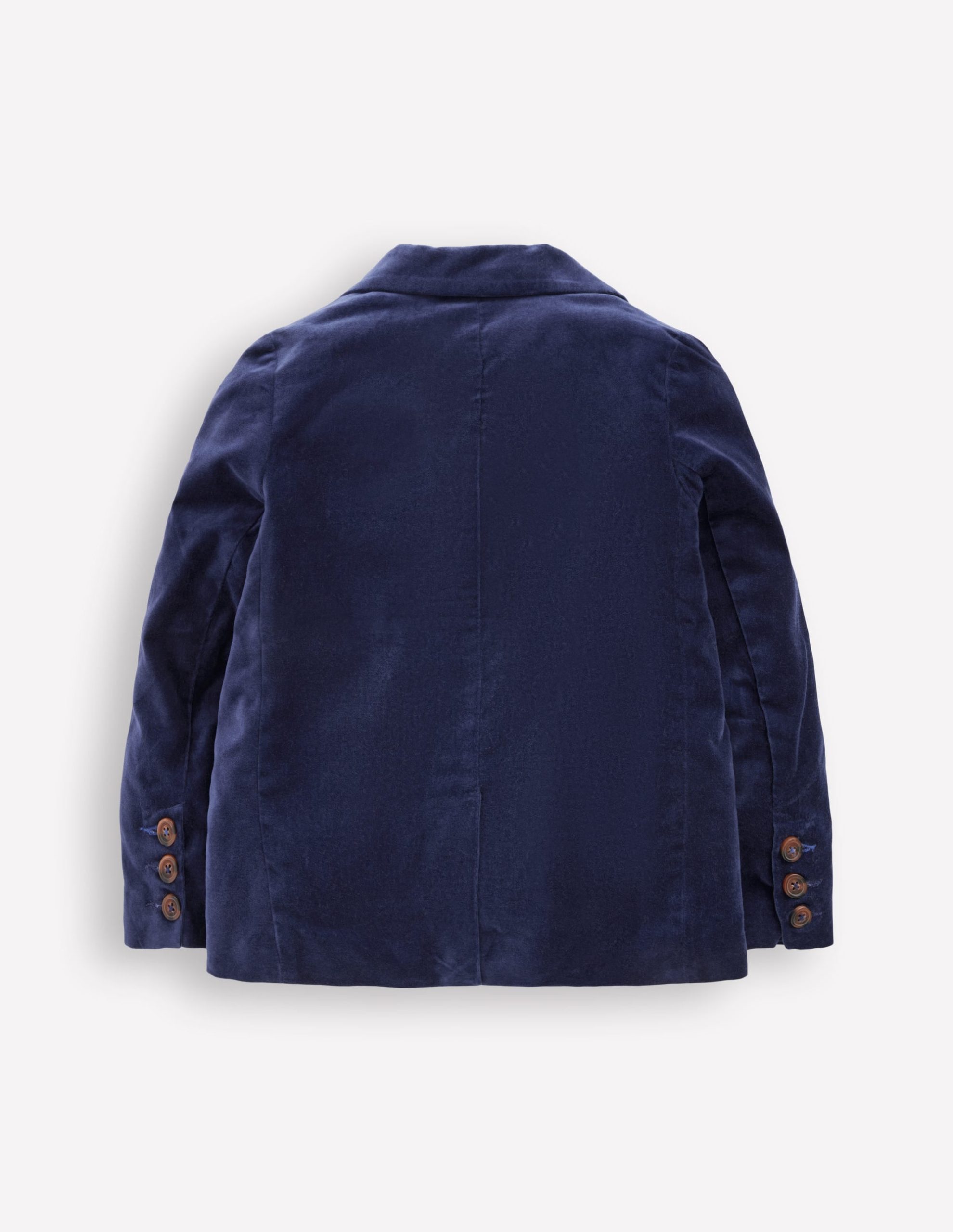 Classic Velvet Blazer-College Navy Velvet - Image 3