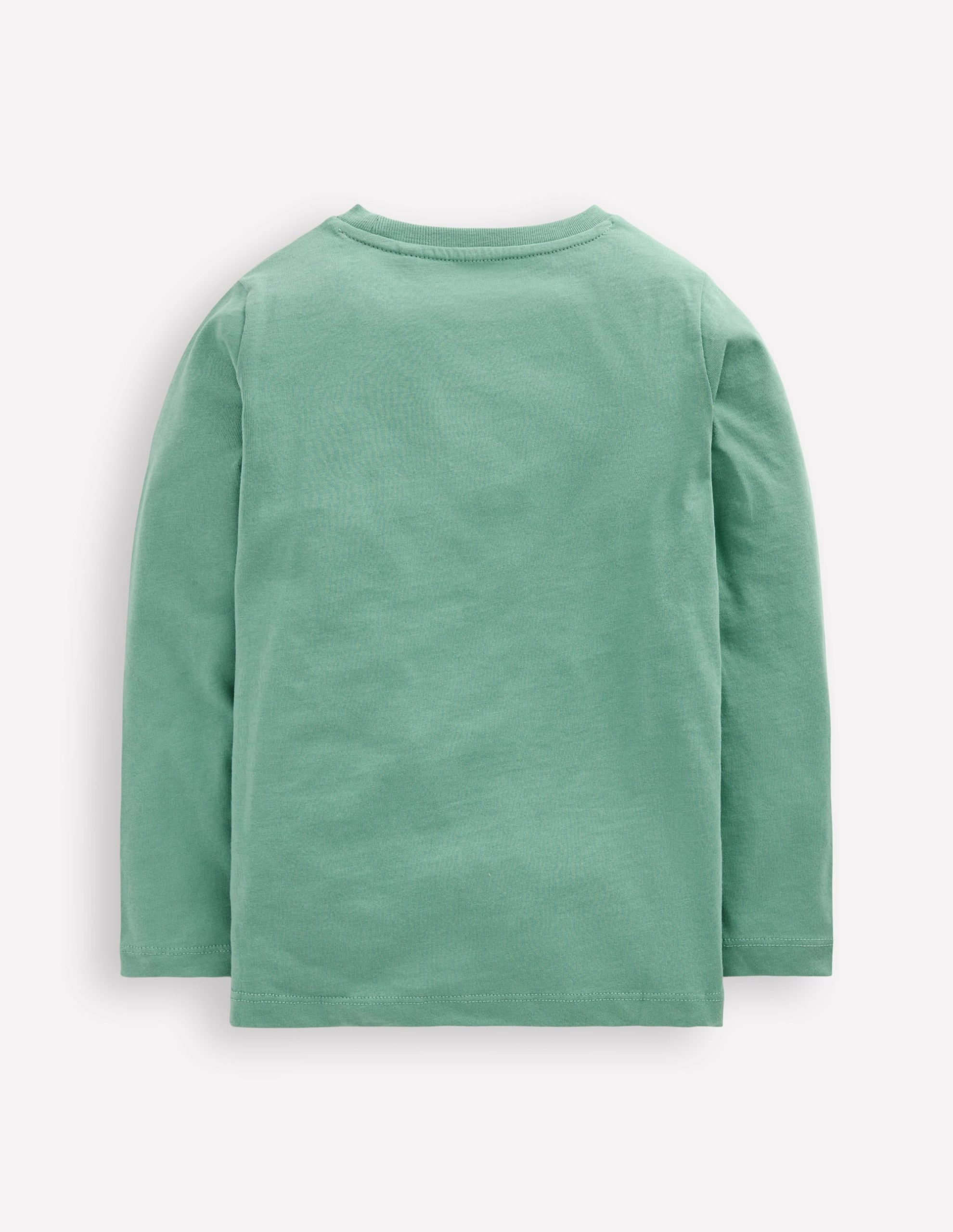 Long Sleeve Printed T-shirt-Oil Blue Moose Explorer - Image 2