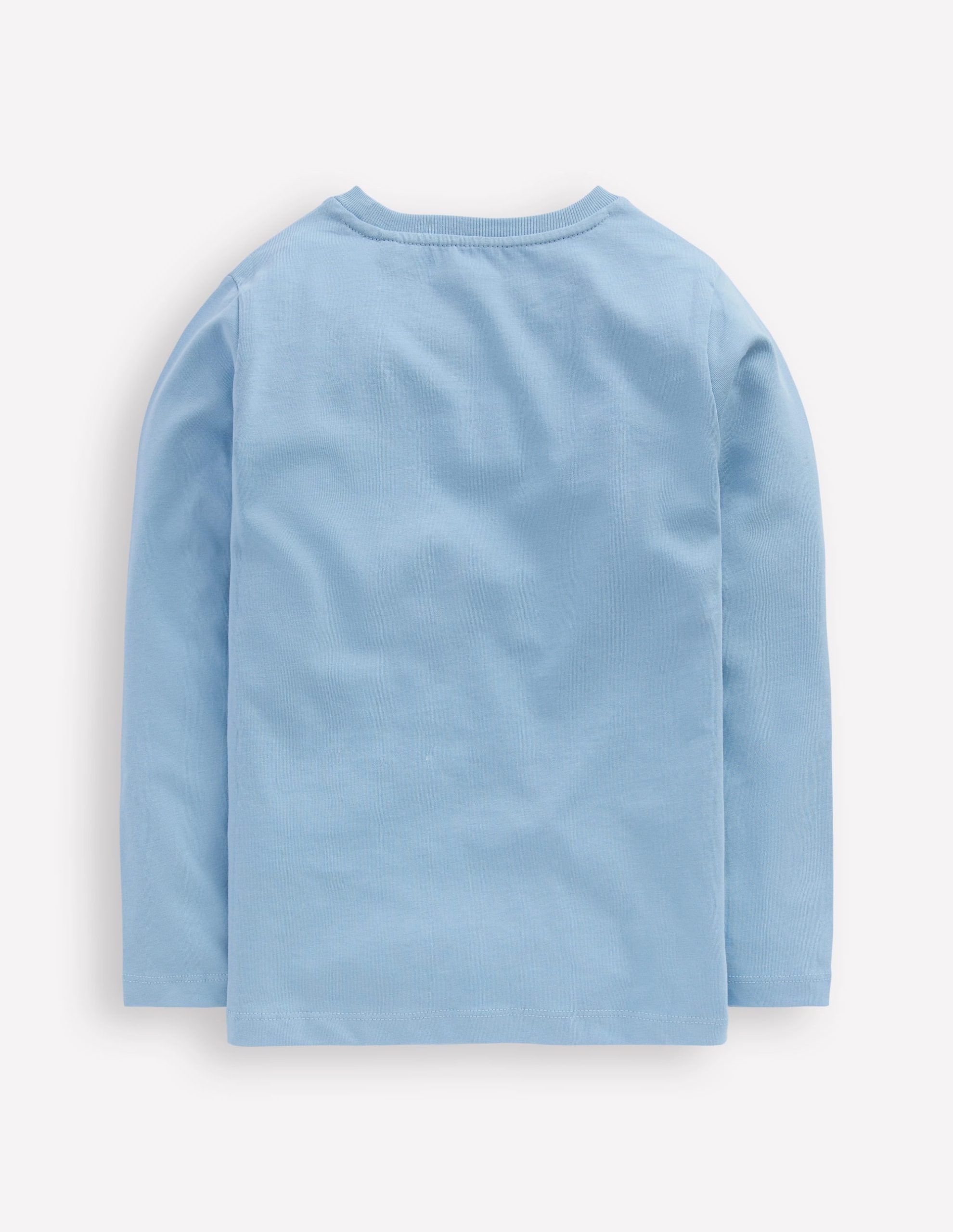 Long Sleeve Riso T-shirt-Glacier Blue Bugs - Image 2