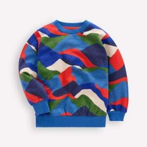 Everyday Printed Sweatshirt-Abstract Landscape