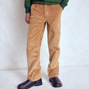 Everyday Relaxed Pants-Camel Cord
