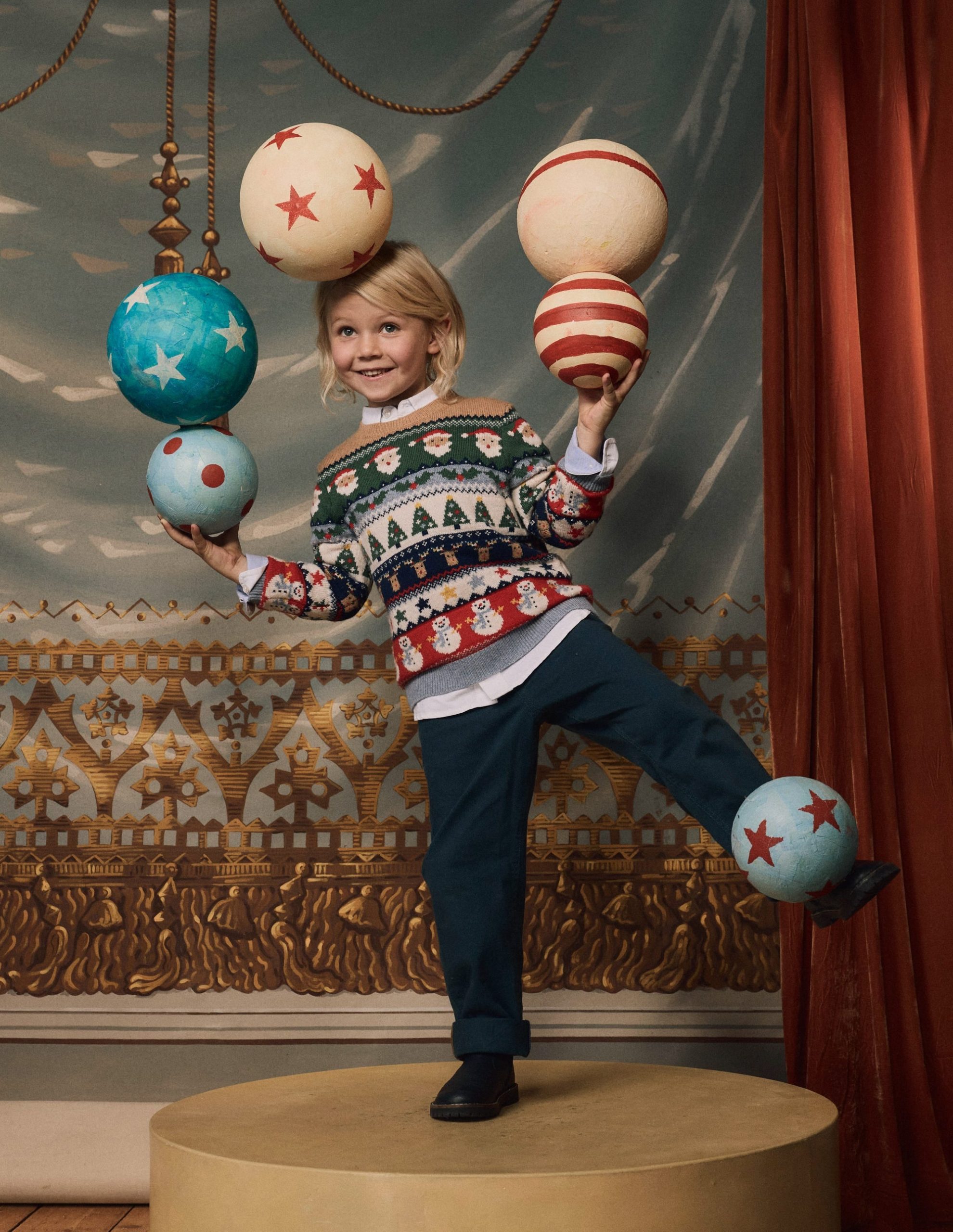 Fair Isle Jumper-Multi Christmas Fairisle