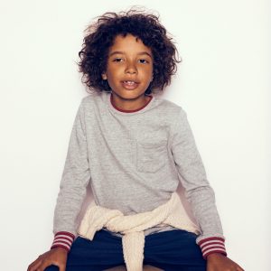 Cosy Mid-weight T-shirt-Grey Marl