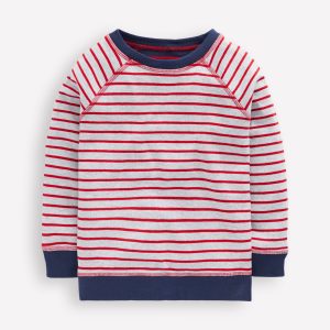 Reversible Long Sleeve T-Shirt-Mars Red/ Medieval Blue