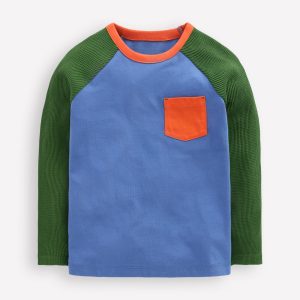Waffle Mix Raglan-Riverside Colourblock