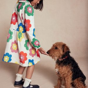 Cosy Jersey Shirt Dress-Multi Large Flower