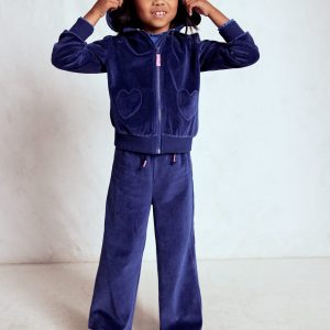 Velour Hoodie-Starboard Blue