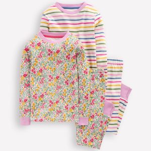 Twin Pack Snug Pajamas-Ceylon Flowerbed Multi