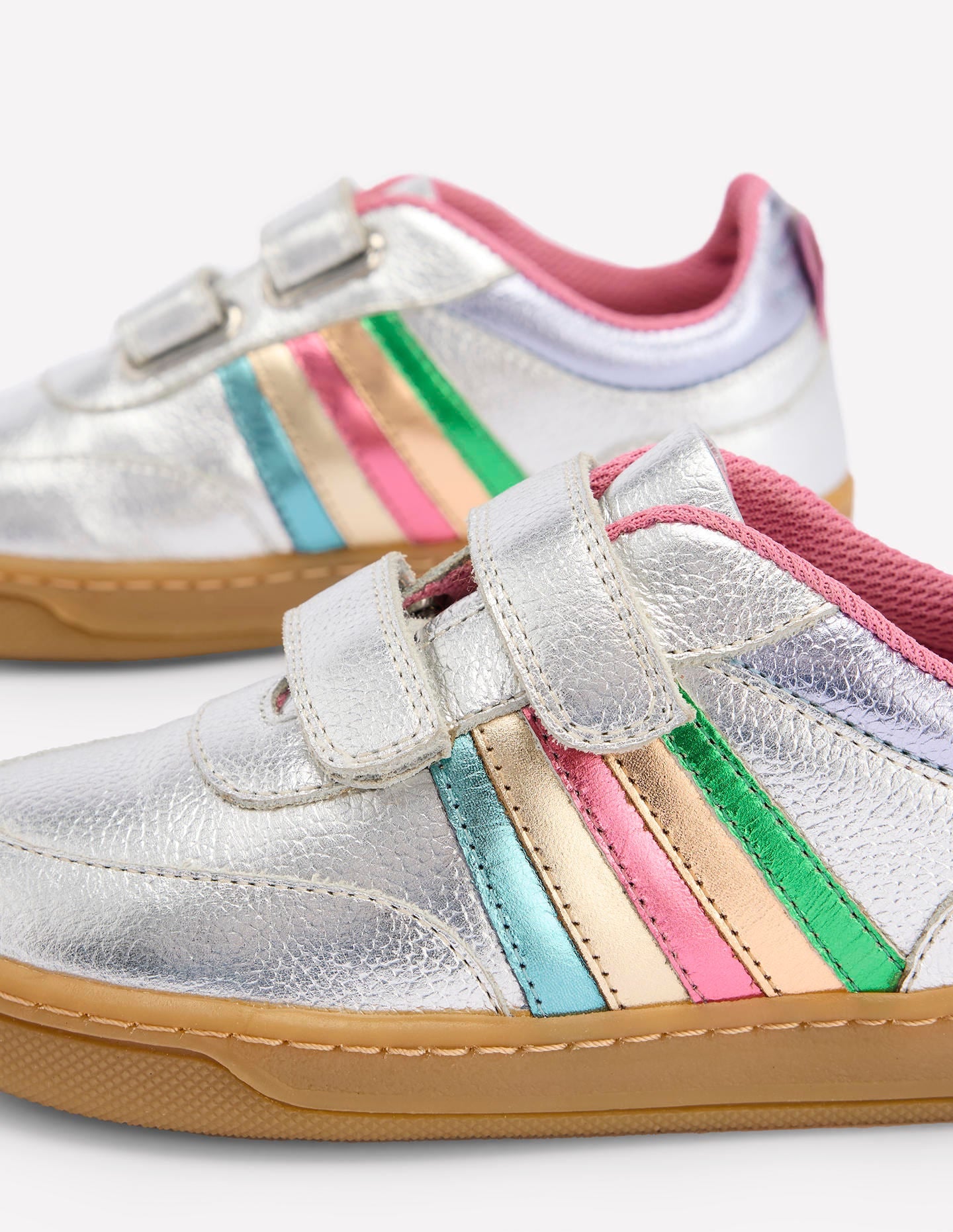 Colourblock Low Tops-Silver Metallic - Image 3