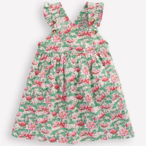 Nostalgic Pinny Dress-Chalk Pink Rose