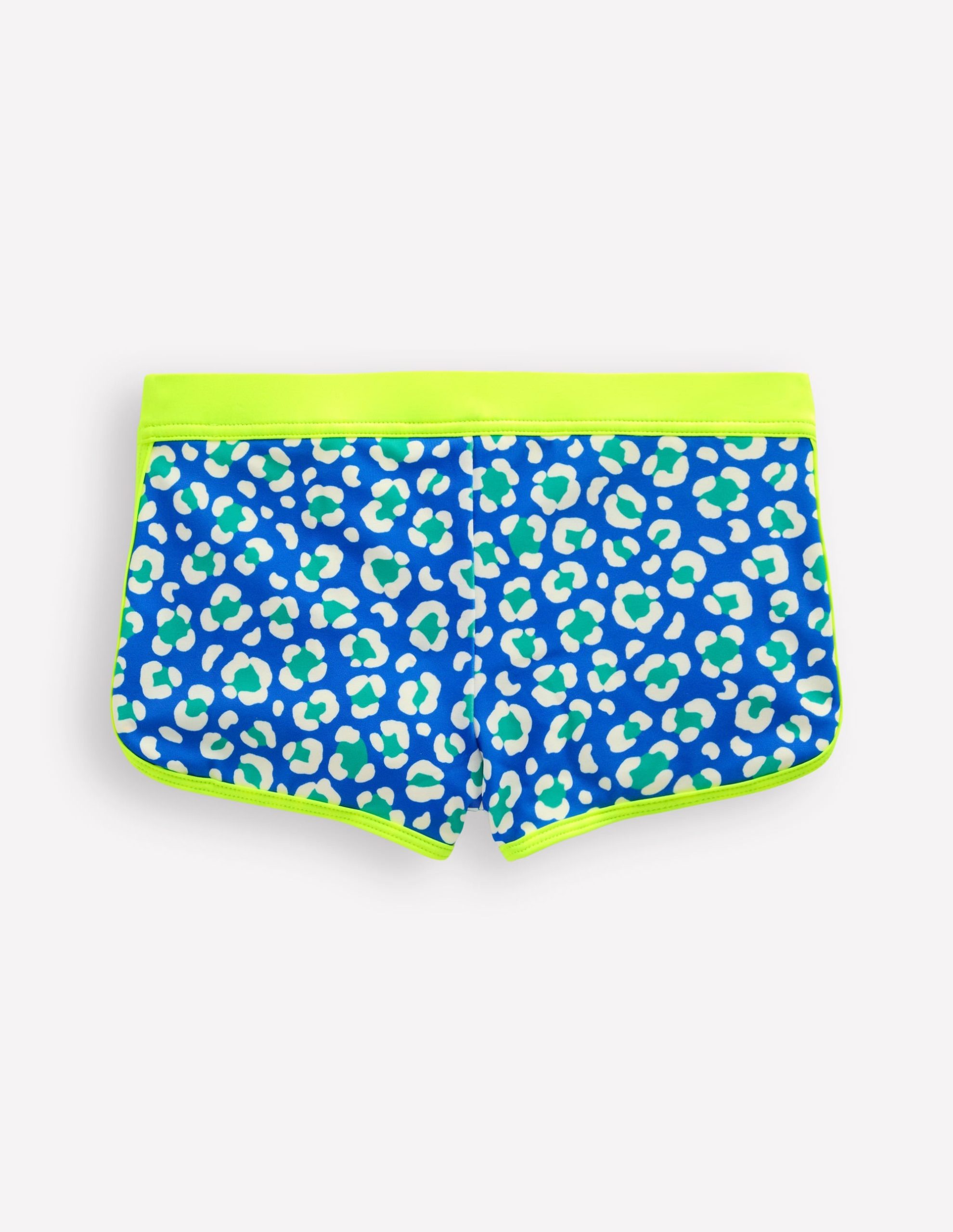 Patterned Swim Shorts-Aquamarine Leopard - Image 2