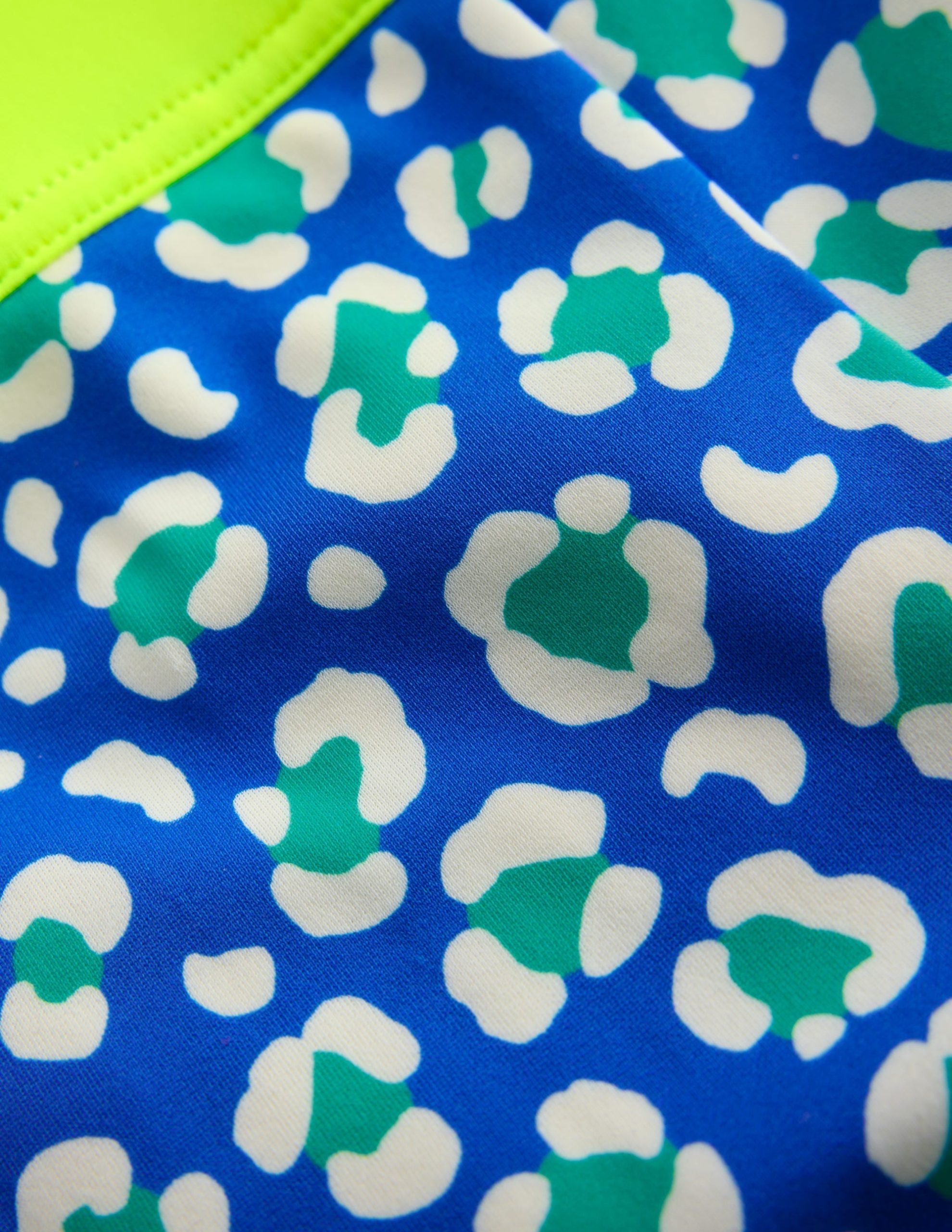 Patterned Swim Shorts-Aquamarine Leopard - Image 3