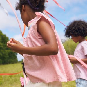 Woven Smocked Top-Vintage Pink