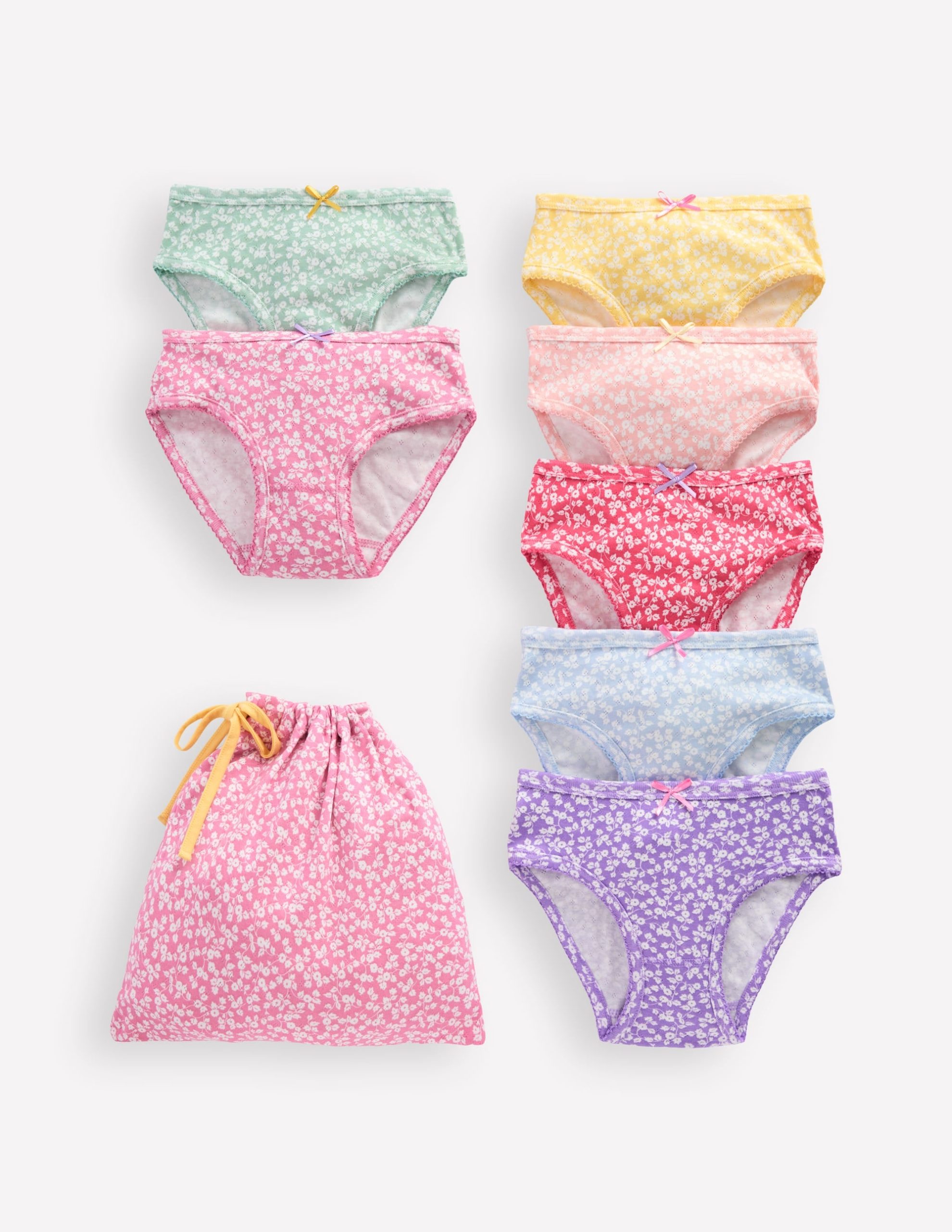 7-Pack Pointelle Underwear-Multi Ditsy Vine - old