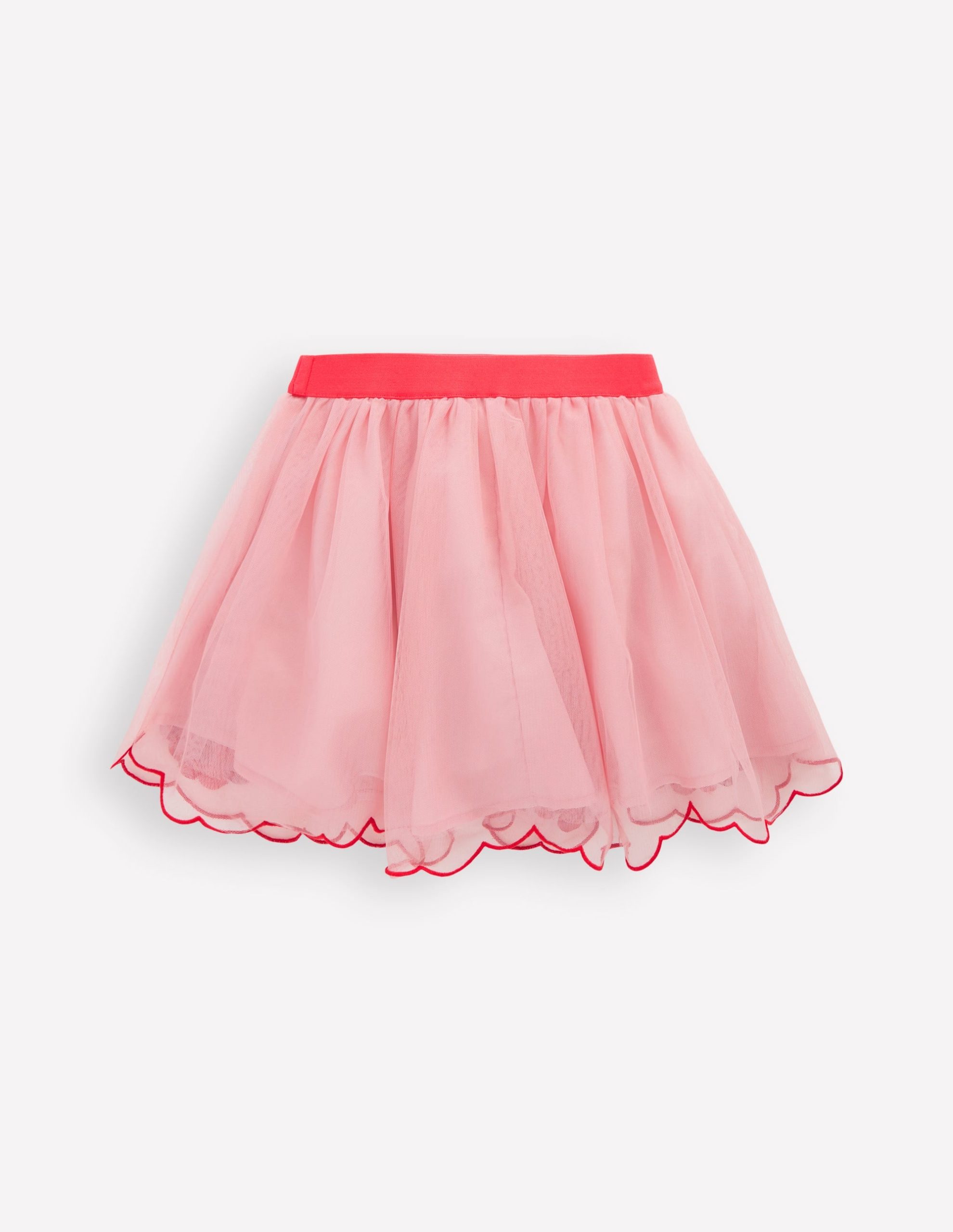 Appliqu?? Tulle Skirt-Vintage Pink Cherries - Image 3