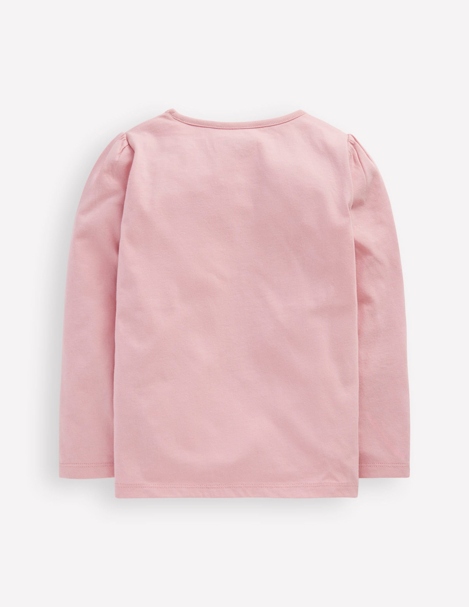 Puff Sleeve Dress Up Appliqu??-Vintage Pink Christmas Bunny - Image 3