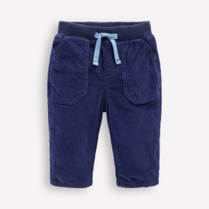 Cosy Lined Pants-Navy