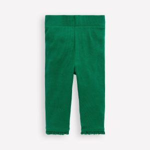 Ribbed Leggings-Jewel Green