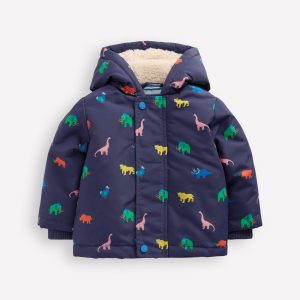 Boys 3-in-1 Coat-Navy Prehistoric Print