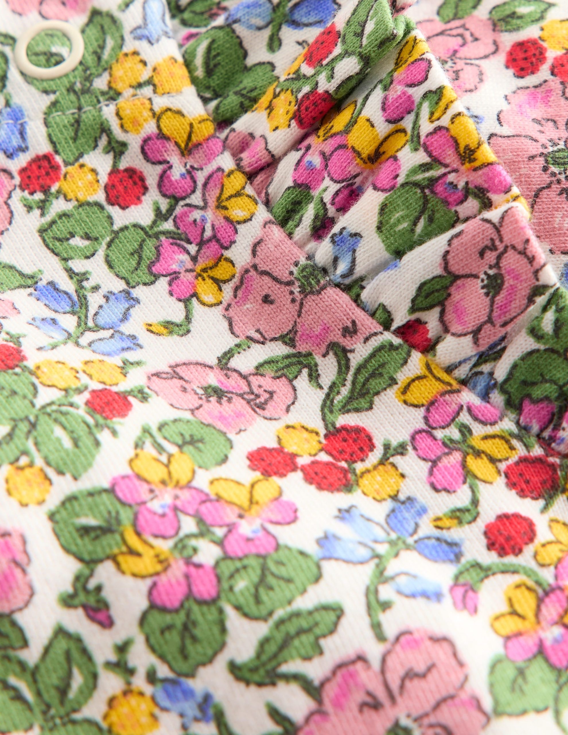 Frill Shoulder Body-Soft Ivory Berry Floral - Image 2