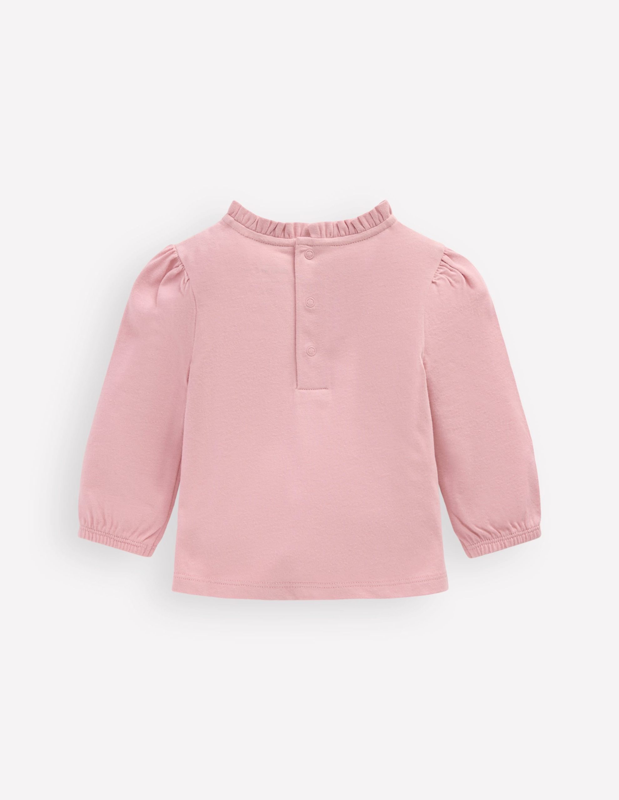 Appliqu?? T-shirt-Vintage Pink Seasonal Animals - Image 2