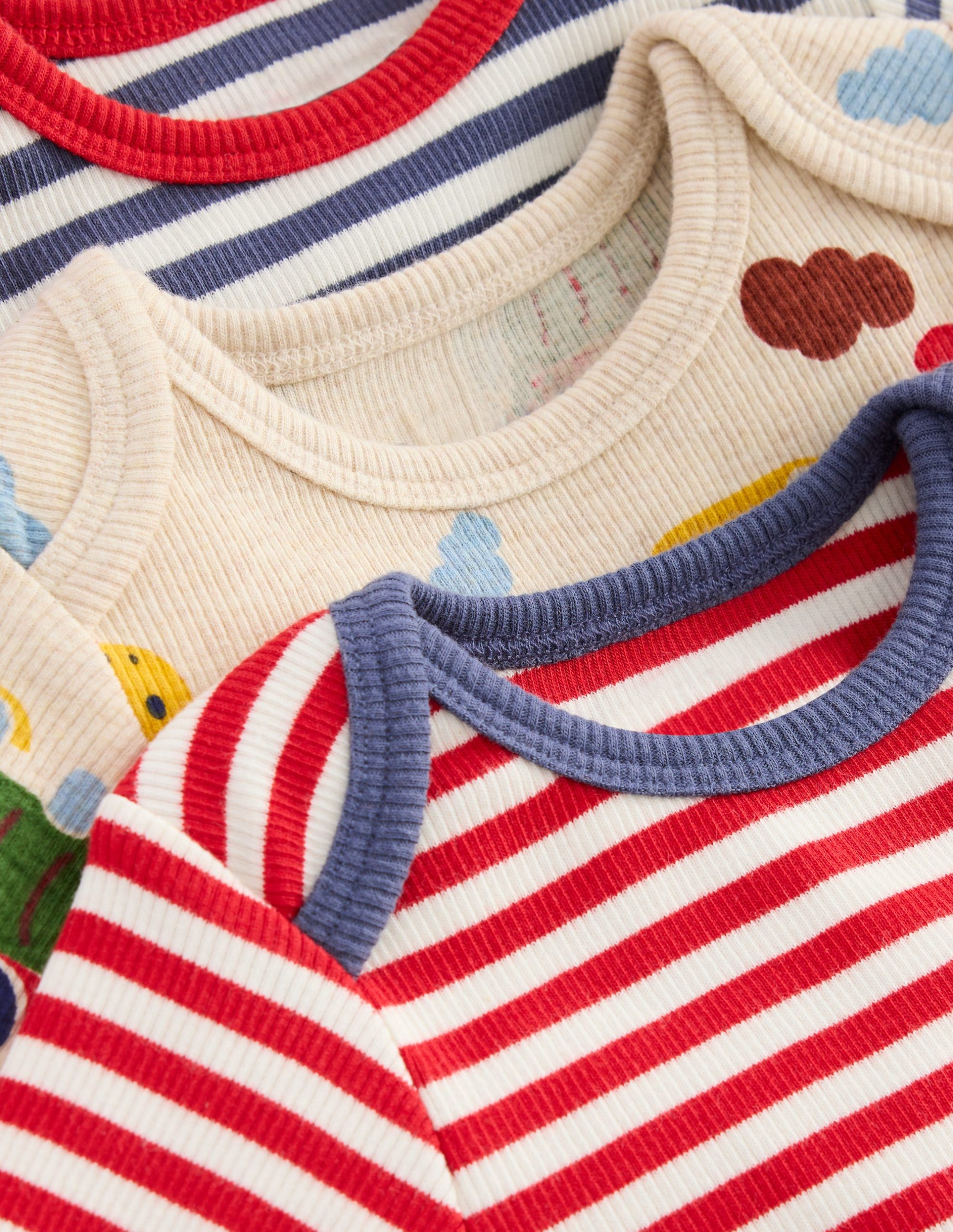 3-pack Ribbed Bodies-Oatmeal Marl Trains - Image 3