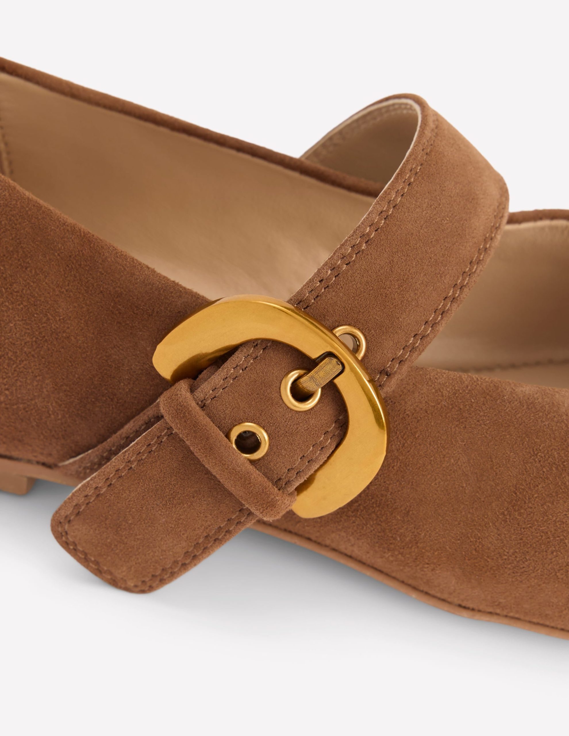 Kylie Flat Buckle Mary Jane-Raw Umber - Image 4