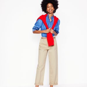 Barnsbury Chino Pants-Oatmeal