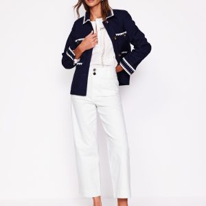Primrose Patch Pocket Pants-White