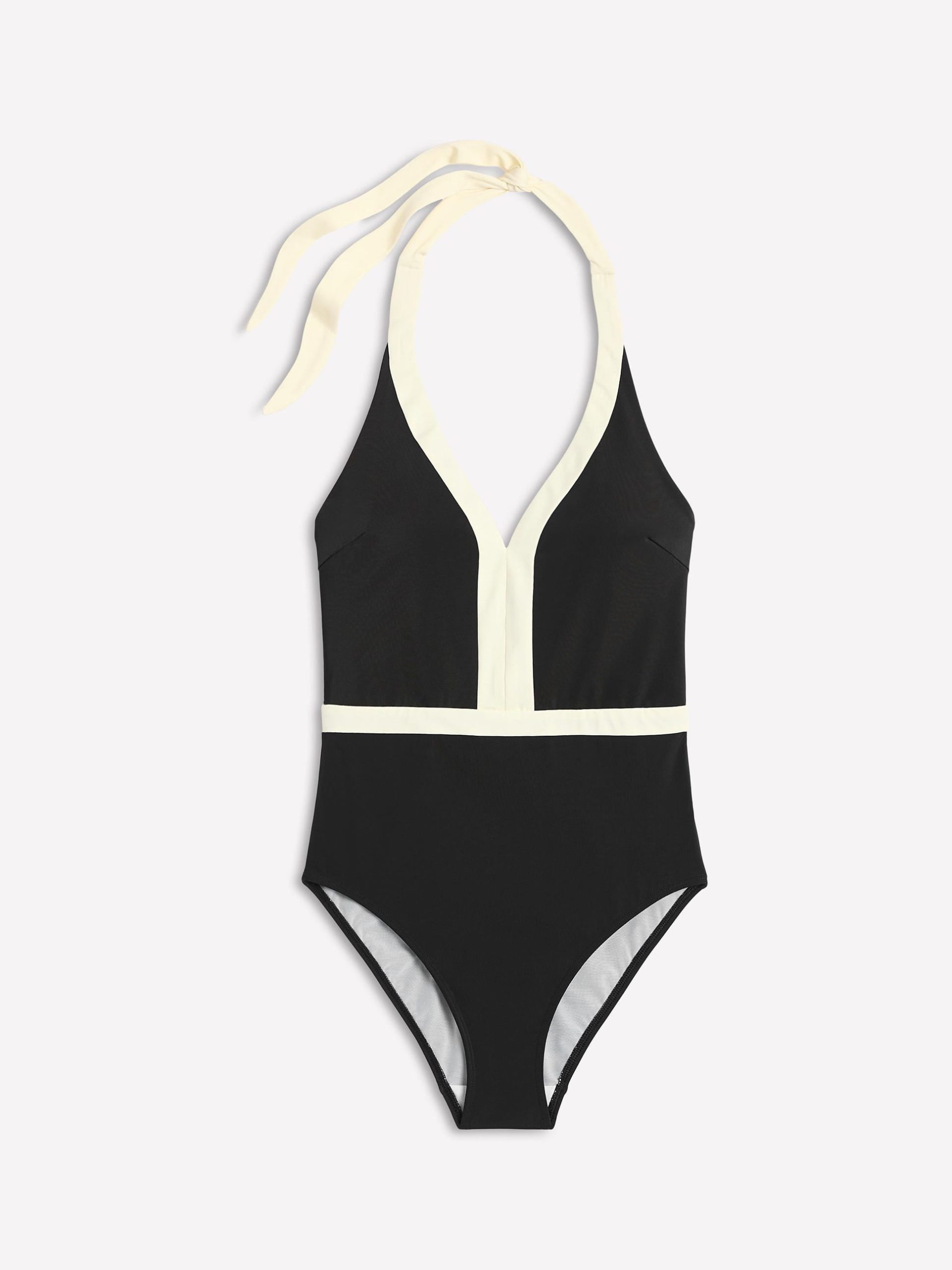 Ios V Panel Swimsuit-Black - Image 5