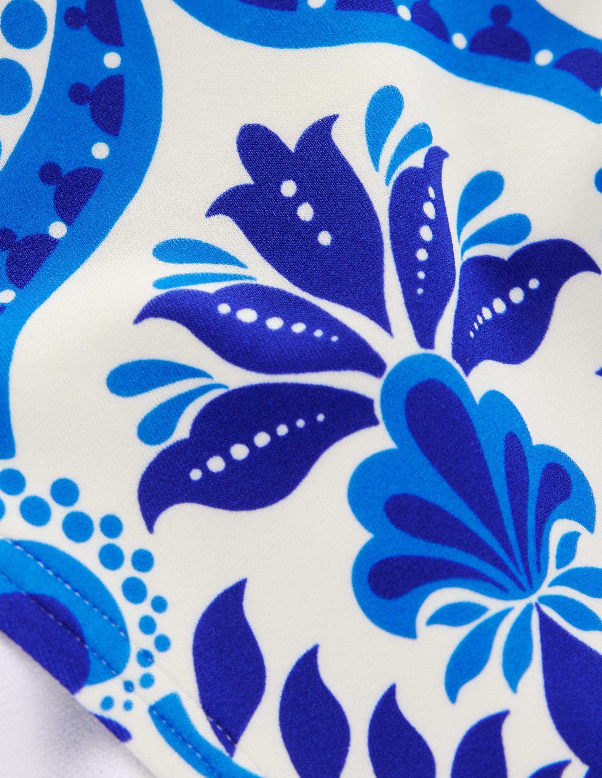 Classic Bikini Bottoms-Blue. Ornamental Floral - Image 8