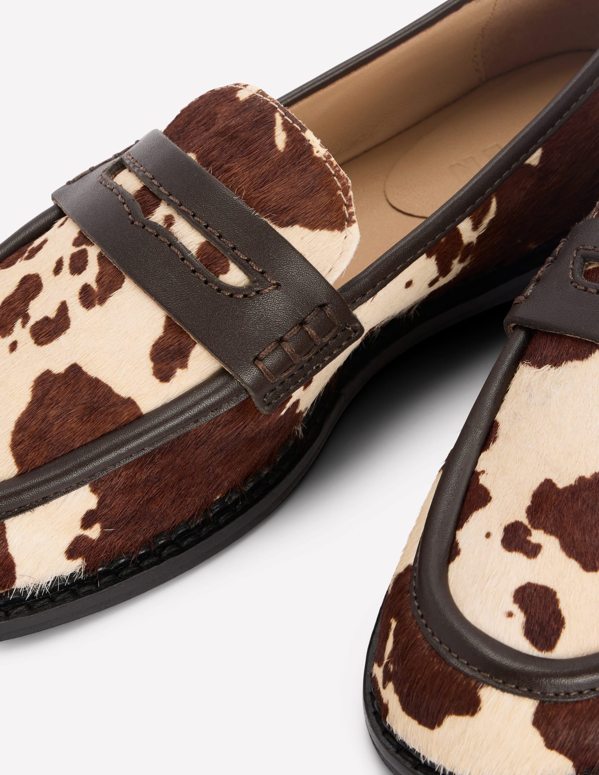 Nya Penny Loafers-Brown/Ivory - Image 6