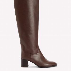 Skye Smart Knee Boots-Chocolate